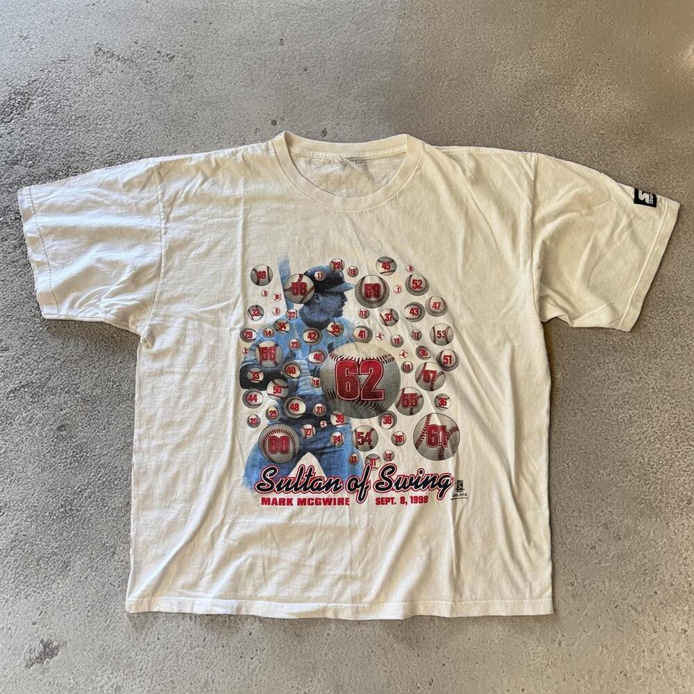 Men's XL Vintage Mark McGwire Starter T-Shirt